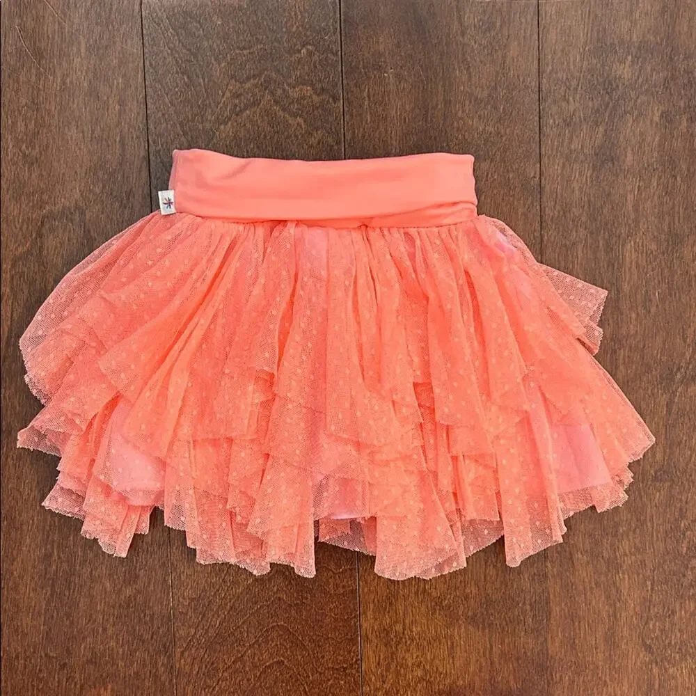 Truly Scrumptious by Heidi Klum Coral Tulle Skirt, Size 18m